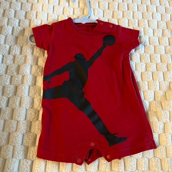 Red Jordan Romper 3 months size - Picture 1 of 2